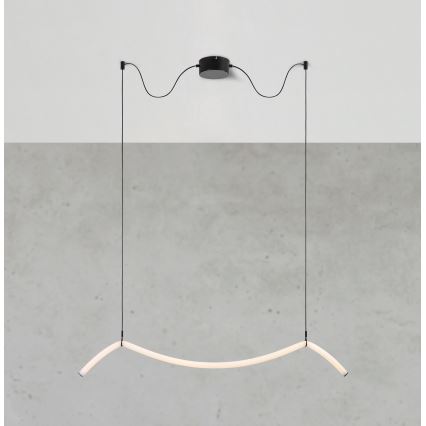 Markslöjd 108873 - Lampadario a sospensione dimmerabile con cavo MELT LED/13W/230V nero