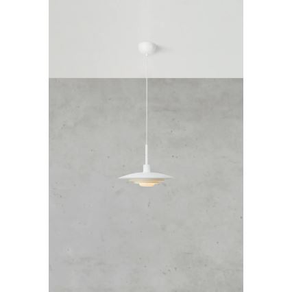 Markslöjd 108874 - Lampada a sospensione su cavo PINY 1xE27/60W/230V Ø 35 cm bianco