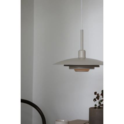 Markslöjd 108875 - Suspension sur câble PINY 1xE27/60W/230V Ø 35 cm beige