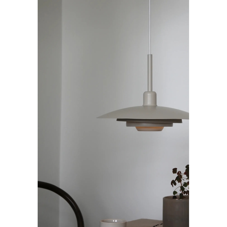 Markslöjd 108875 - Suspension sur câble PINY 1xE27/60W/230V Ø 35 cm beige