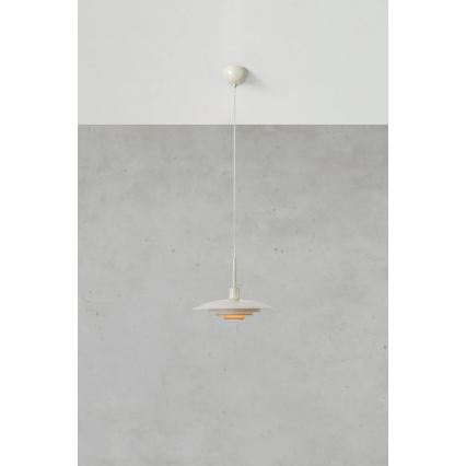 Markslöjd 108875 - Suspension sur câble PINY 1xE27/60W/230V Ø 35 cm beige