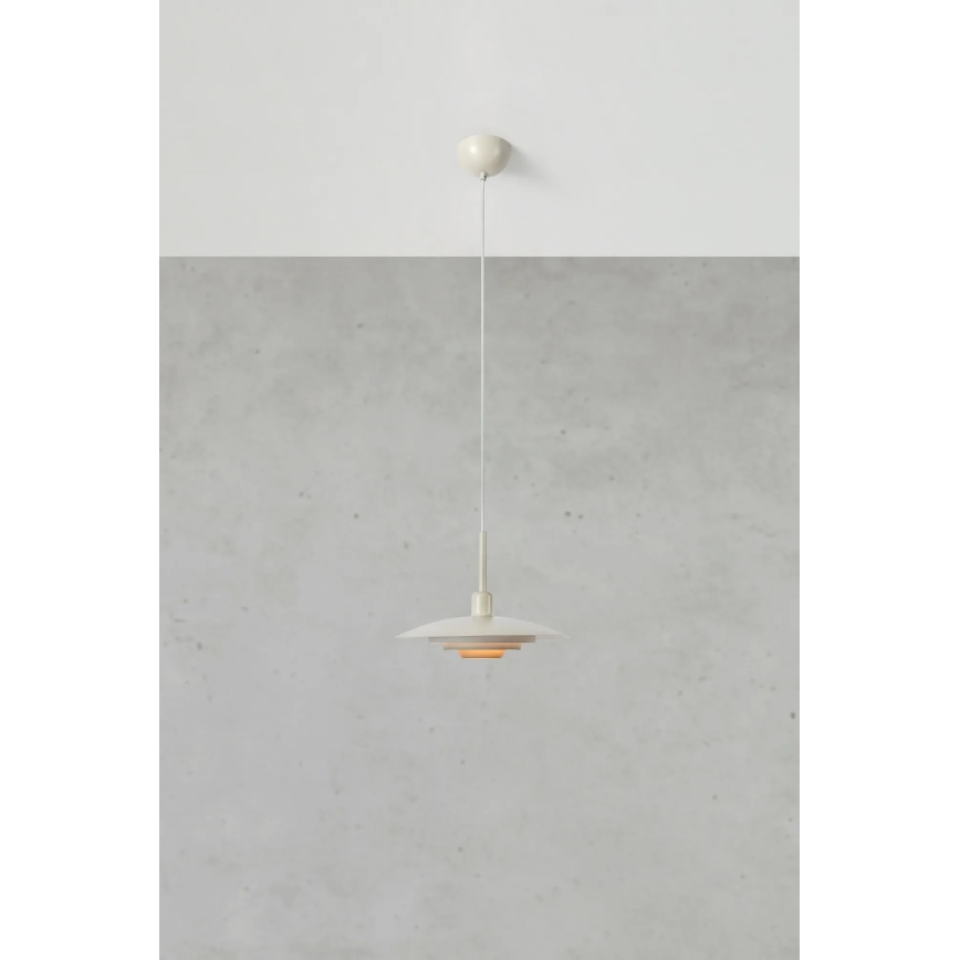 Markslöjd 108875 - Suspension sur câble PINY 1xE27/60W/230V Ø 35 cm beige