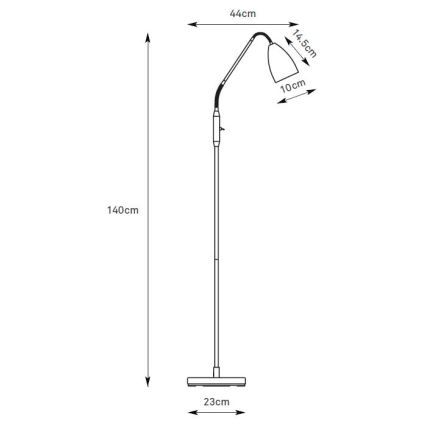 Markslöjd 108887 - LED-dimmbare Stehleuchte PATRO LED/4,9W/230V CRI 90 beige