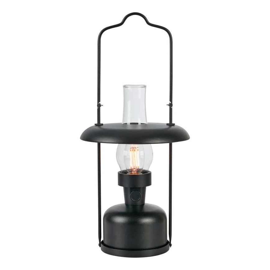 Markslöjd 108893 - LED, dimmbar, wiederaufladbar, Außen-Tischlampe FANOS LED/2,5W/3,7V 4000 mAh IP44 schwarz