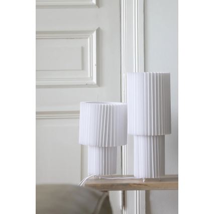 Markslöjd 108895 - Lampada da tavolo CATIS 1xE27/60W/230V 32 cm bianca