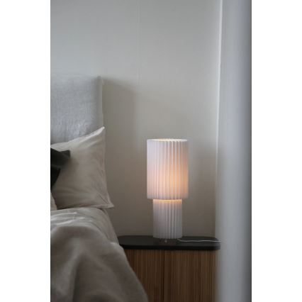 Markslöjd 108897 - Lampada da tavolo CATIS 1xE27/60W/230V 45 cm bianca