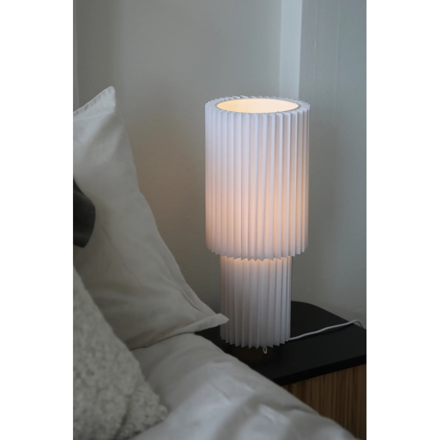 Markslöjd 108897 - Lampada da tavolo CATIS 1xE27/60W/230V 45 cm bianca