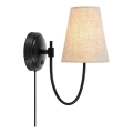 Markslöjd 108907 - Applique da parete AMAR 1xE14/40W/230V beige/nero