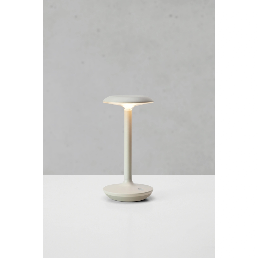 Markslöjd 108917 - Lampe de table extérieure à intensité variable et rechargeable PETIT LED/2W/1800 mAh 2200/2700/3000K IP44 gris