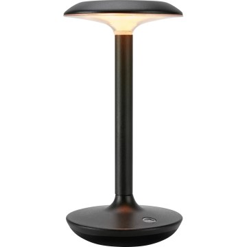 Markslöjd 108918 - Lampe de table d'extérieur à intensité variable et rechargeable PETIT LED/2W/1800 mAh 2200/2700/3000K IP44 noir
