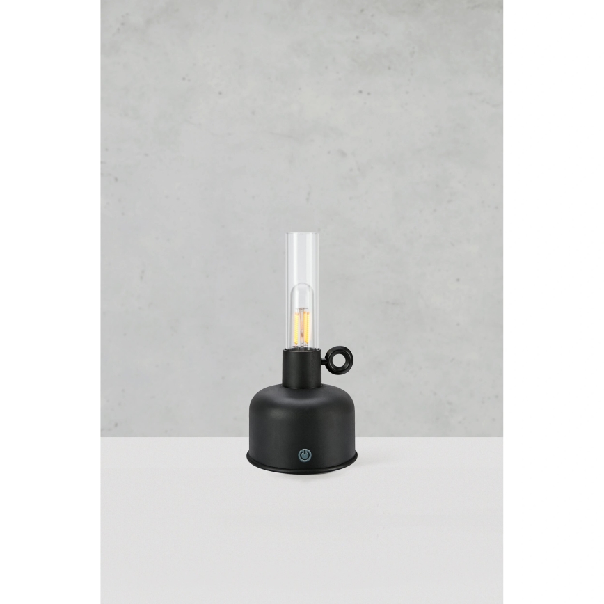 Markslöjd 108919 - Lampe de table d'extérieur à intensité variable et rechargeable ASTRID LED/2W/1200 mAh IP44 noir