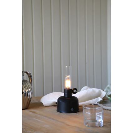 Markslöjd 108919 - LED Dimmerabile per esterni ricaricabile lampada da tavolo ASTRID LED/2W/1200 mAh IP44 nero