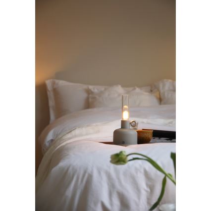 Markslöjd 108921 - Lampe de table extérieure à intensité variable et rechargeable ASTRID LED/2W/1200 mAh IP44 gris