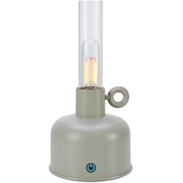 Markslöjd 108921 - LED Dimmerabile per esterni ricaricabile lampada da tavolo ASTRID LED/2W/1200 mAh IP44 grigio