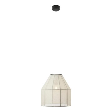 Markslöjd 108956 - Pendelleuchte an Kabel AIKO 1xE27/60W/230V Ø 37 cm creme/schwarz