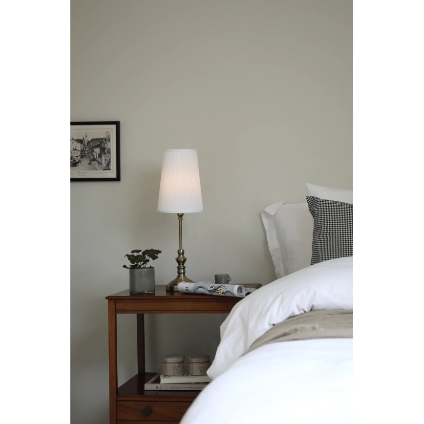 Markslöjd 108969 - Lampada da tavolo NOBLE 1xE14/40W/230V 56 cm bianco/ottone