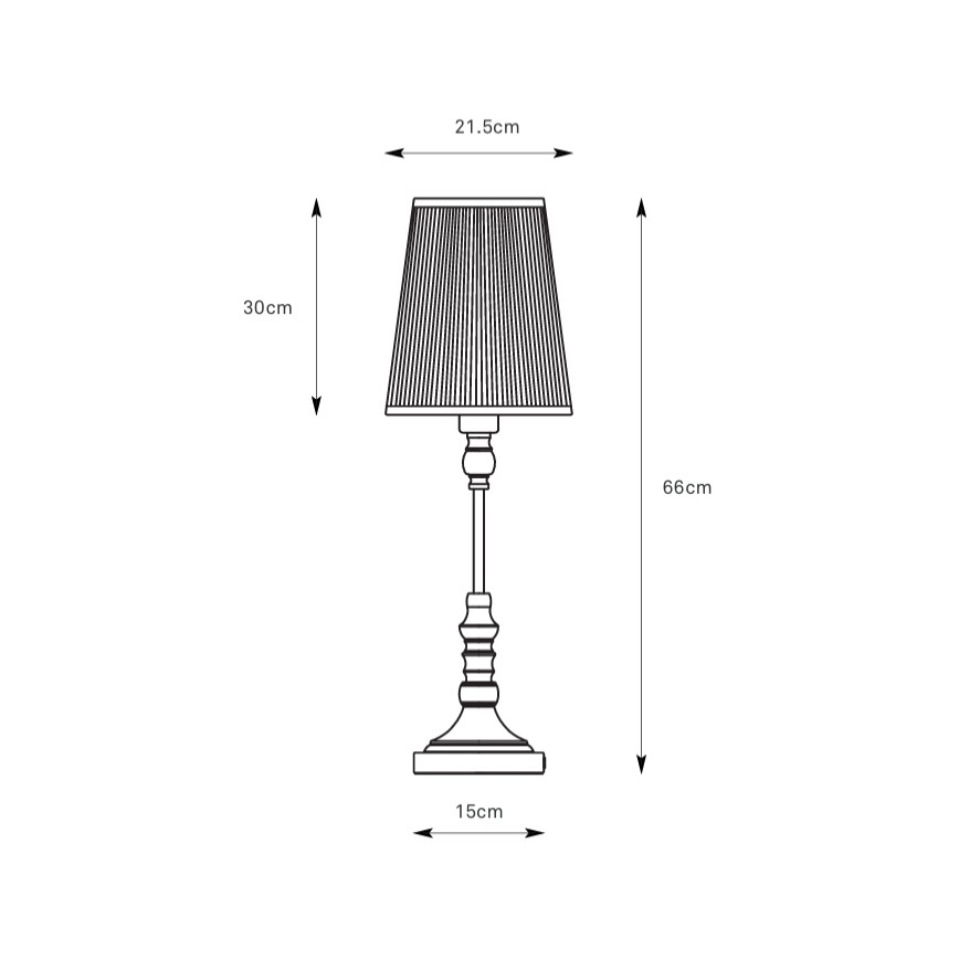 Markslöjd 108970 - Lampe de table NOBLE 1xE14/40W/230V 66 cm blanche/laiton