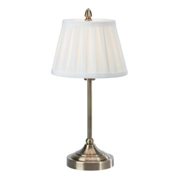 Markslöjd 108973 - Tischleuchte OXFORD 1xE14/40W/230V weiß/Messing