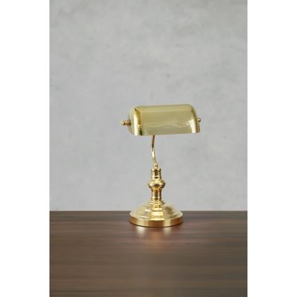 Markslöjd 108977 - Lampe de table BANKERS 1xE14/40W/230V dorée