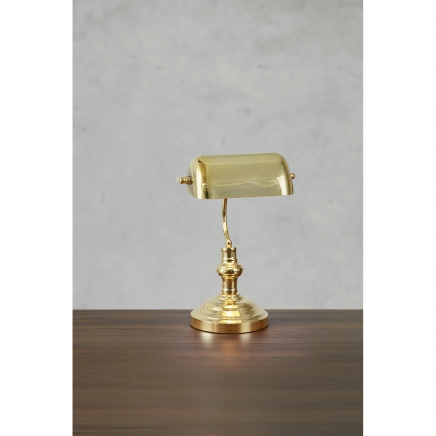 Markslöjd 108977 - Lampe de table BANKERS 1xE14/40W/230V dorée