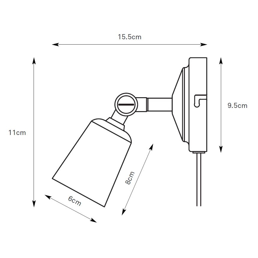 Markslöjd 108979 - Faretto da parete TINY 1xGU10/7W/230V cromo lucido