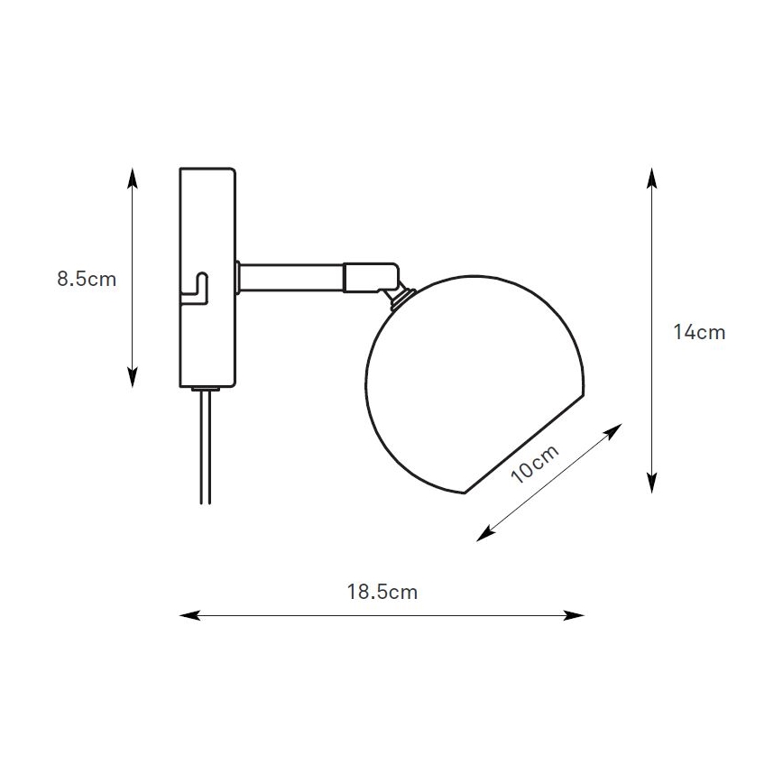 Markslöjd 108983 - Applique spot murale POP 1xGU10/7W/230V gris