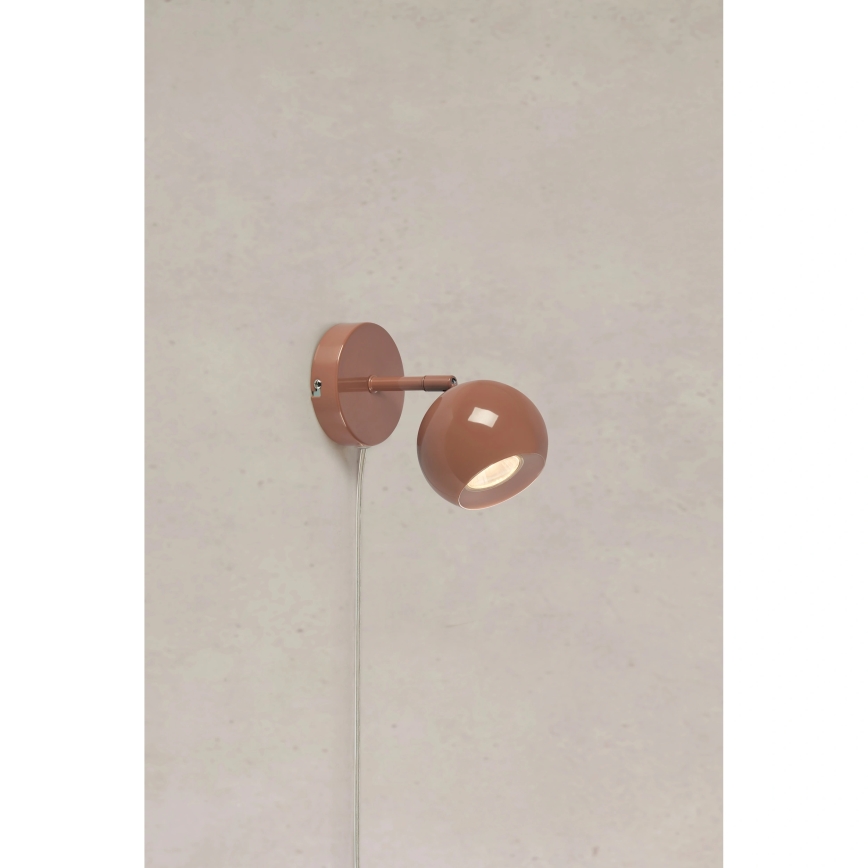 Markslöjd 108984 - Faretto da parete POP 1xGU10/7W/230V marrone