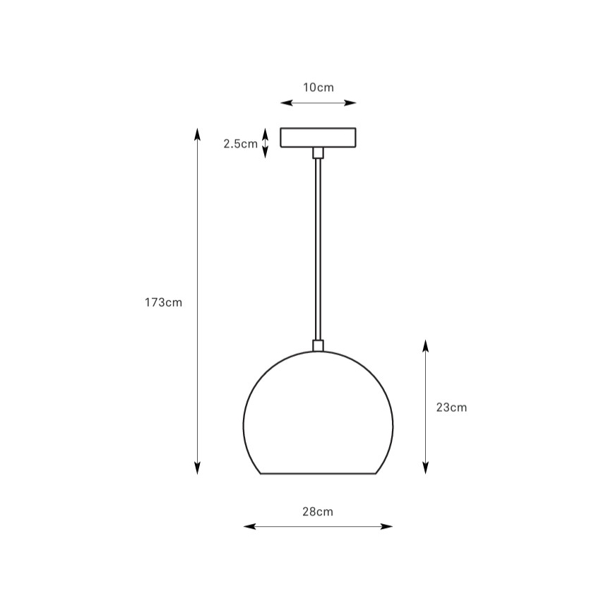 Markslöjd 108986 - Lampadario a sospensione con cavo POP 1xE27/40W/230V Ø 28 cm grigio