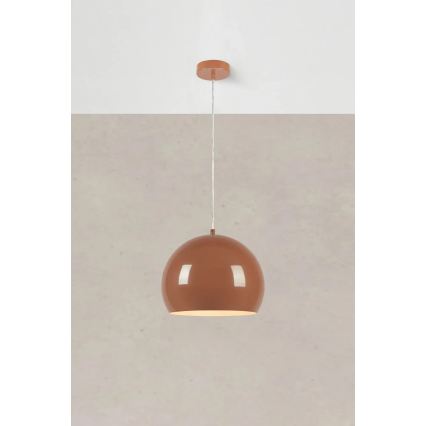 Markslöjd 108987 - Lampadario a cavo POP 1xE27/40W/230V Ø 28 cm marrone