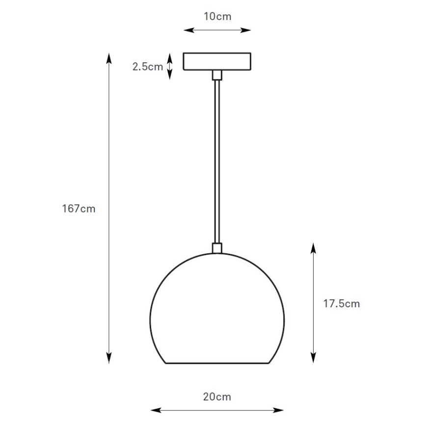 Markslöjd 108990 - Sospensione a cavo POP 1xGU10/7W/230V Ø 20 cm marrone