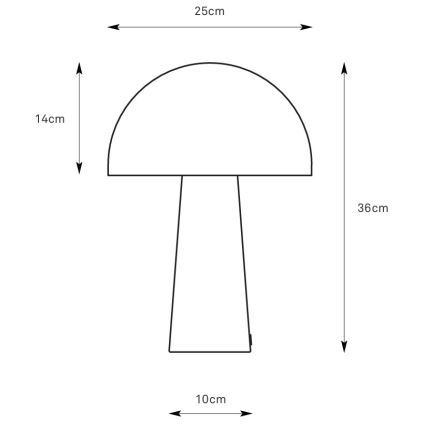 Markslöjd 108993 - Lampe de table MANTAR 1xE14/40W/230V grise