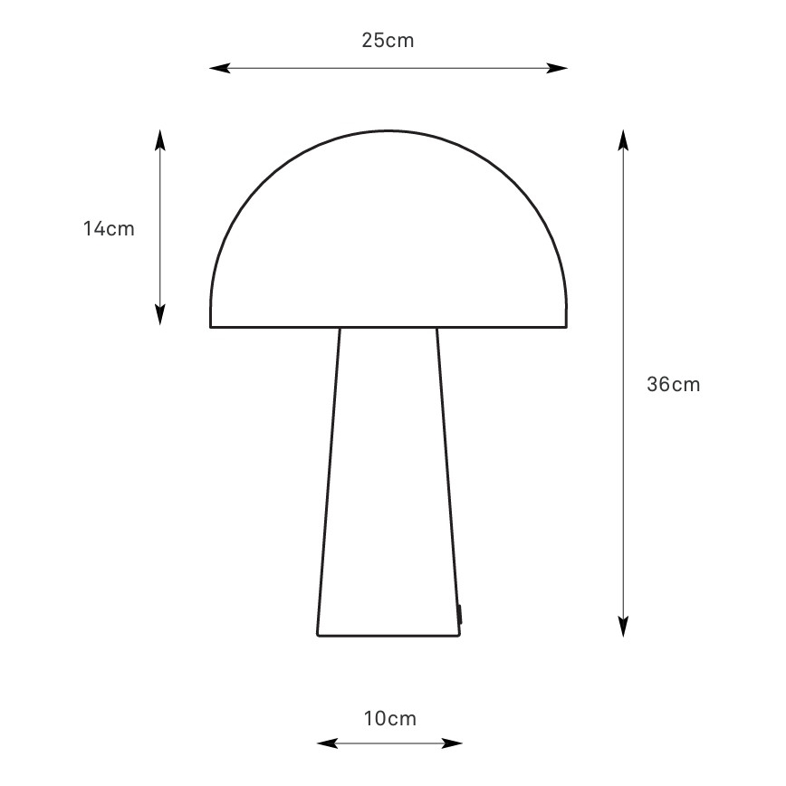 Markslöjd 108993 - Lampe de table MANTAR 1xE14/40W/230V grise