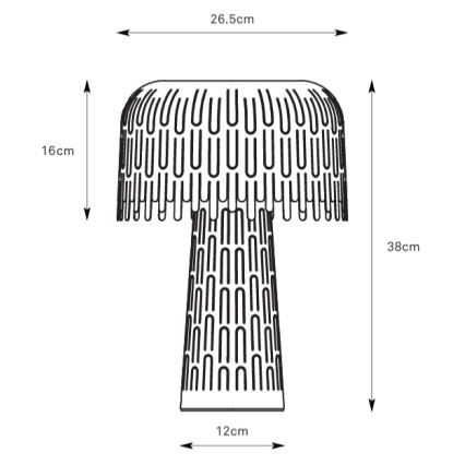 Markslöjd 109005 - Lampada da tavolo VERBERA 1xE14/40W/230V grigia