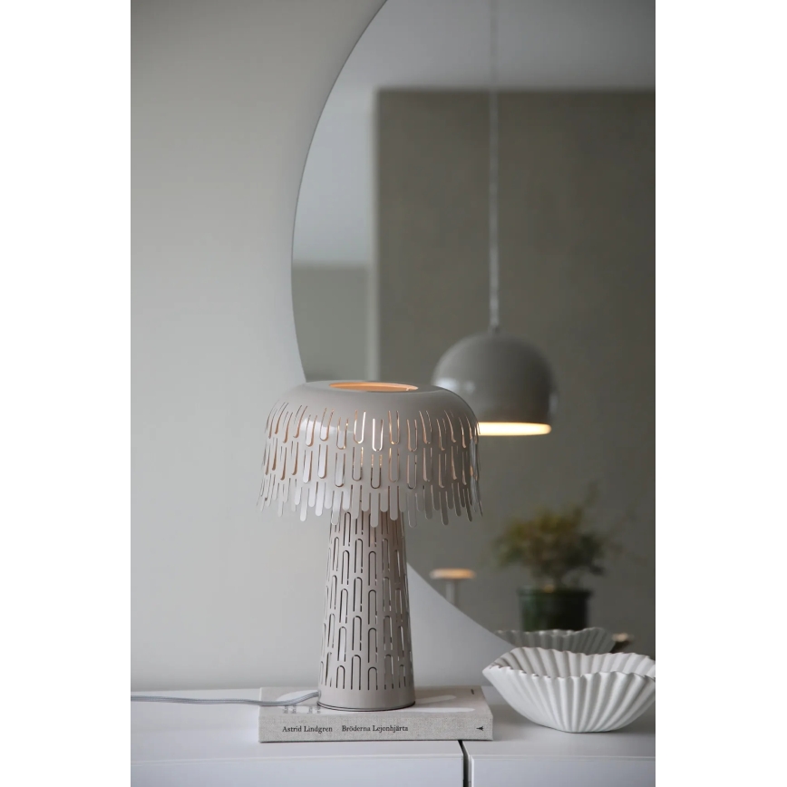 Markslöjd 109005 - Lampe de table VERBERA 1xE14/40W/230V grise