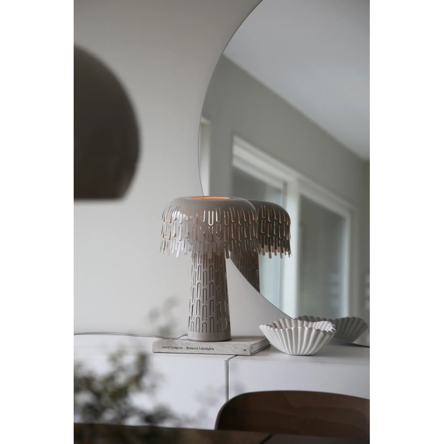 Markslöjd 109005 - Lampe de table VERBERA 1xE14/40W/230V grise