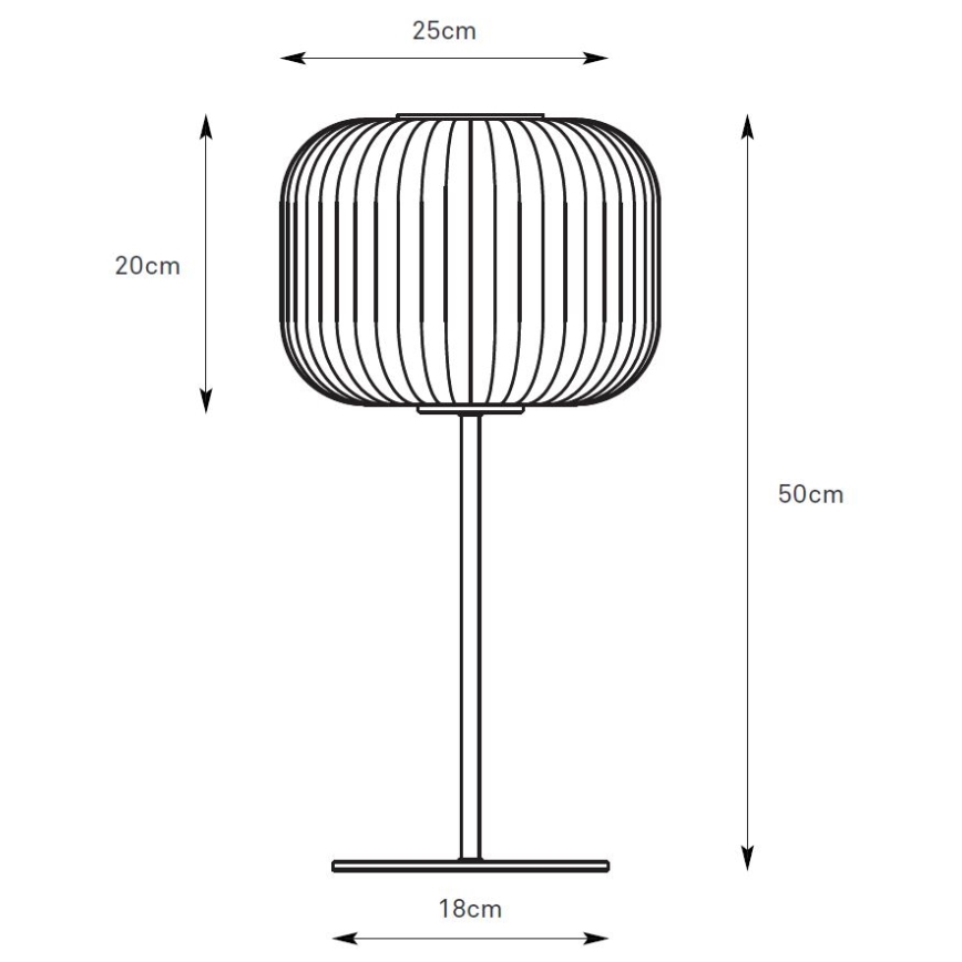 Markslöjd 109007 - Lampe de table SOBER 1xE27/40W/230V blanche/chrome mat