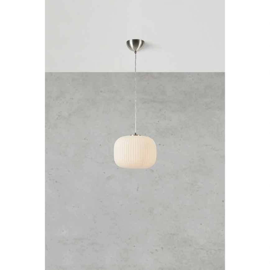 Markslöjd 109008 - Lampada a sospensione con cavo SOBER 1xE27/40W/230V Ø 25 cm cromo opaco