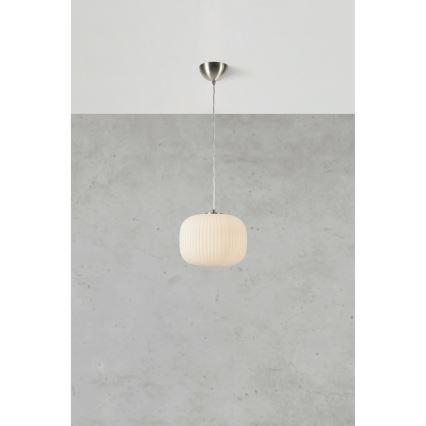 Markslöjd 109008 - Suspension sur câble SOBER 1xE27/40W/230V Ø 25 cm chrome mat