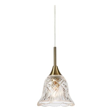 Markslöjd 109011 - Lampadario a cavo LUNA 1xE14/40W/230V ottone