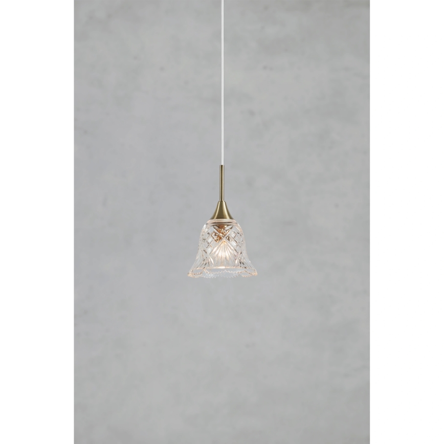 Markslöjd 109011 - Pendelleuchte mit Kabel LUNA 1xE14/40W/230V Messing