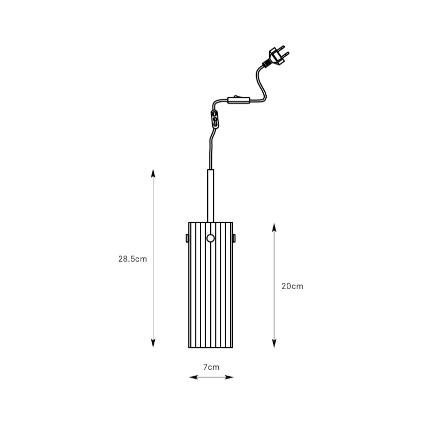 Markslöjd 109013 - Lampadario sospeso a cavo TIBIA 1xE14/40W/230V trasparente/ottone