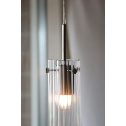 Markslöjd 109013 - Pendelleuchte an Kabel TIBIA 1xE14/40W/230V klar/messing