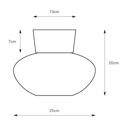 Markslöjd 109025 - Plafonnier MALAGA 1xE27/40W/230V Ø 25 cm chrome mat