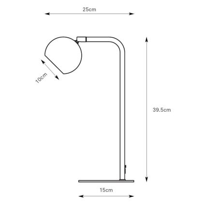 Markslöjd 109033 - Lampada da tavolo POP 1xGU10/7W/230V marrone
