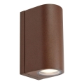 Markslöjd 109111 - Applique da esterno LED dimmerabile ALOR 2xLED/4,9W/230V IP65 marrone