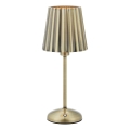 Markslöjd 109127 - Lampada da tavolo a LED dimmerabile e ricaricabile con controllo touch CELIA 1xE14/2W/2000 mAh ottone