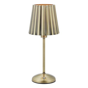 Markslöjd 109127 - LED-dimmbare, wiederaufladbare Touch-Tischleuchte CELIA 1xE14/2W/2000 mAh Messing