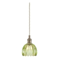 Markslöjd 109138 - Lampadario a cavo GOTA 1xE14/40W/230V Ø 13 cm verde fumé/ottone