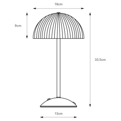 Markslöjd 109141 - Lampe de table ZIN 2xG9/20W/230V beige