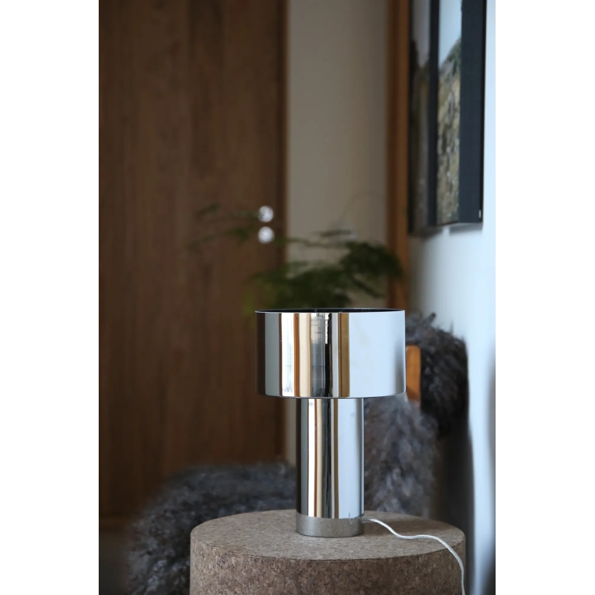 Markslöjd 109144 - Lampe de table CORIN 1xE27/60W/230V chrome brillant